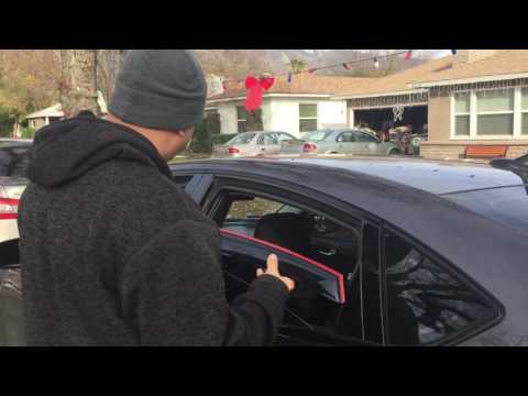 How to install AVS in-channel window visors. 2016 Dodge Dart