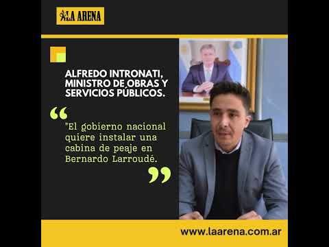 Alfredo Intronati, ministro de Obras y Servicios Públicos.
