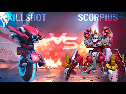 Killshot vs Scorpius - No Weapon - Mech Arena