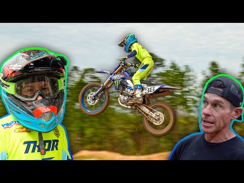 Hudson Deegan’s First Time Riding A 450!