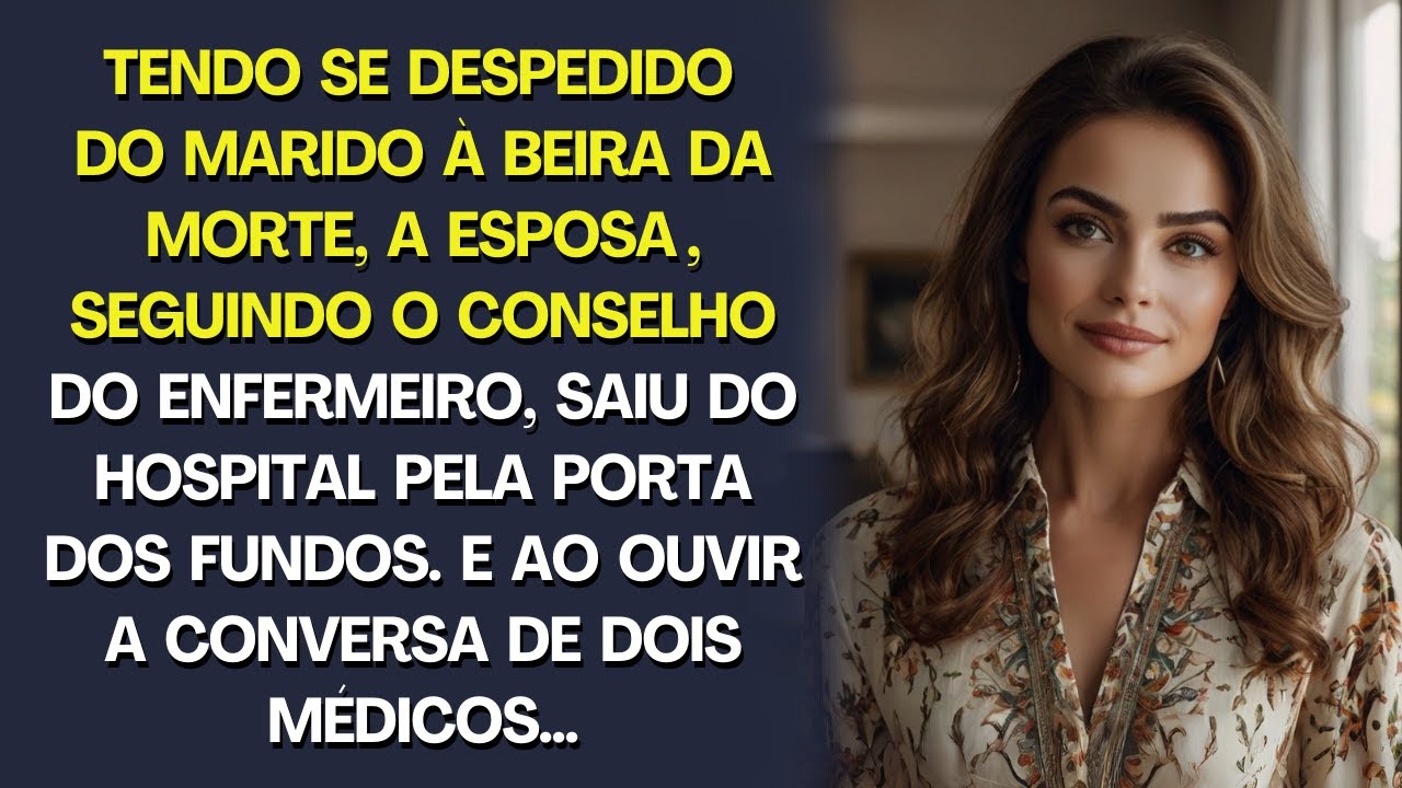 Despediu-se do marido  à beira da morte e saiu discretamente, mas ao ouvir a conversa dos médicos …