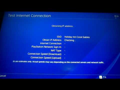 PS4: How to connect to a hotel WIFI that requires a password!