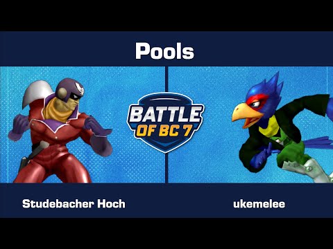 Studebacher Hoch (Captain Falcon) vs ukemelee (Falco) - Pools - Melee Singles | BoBC7