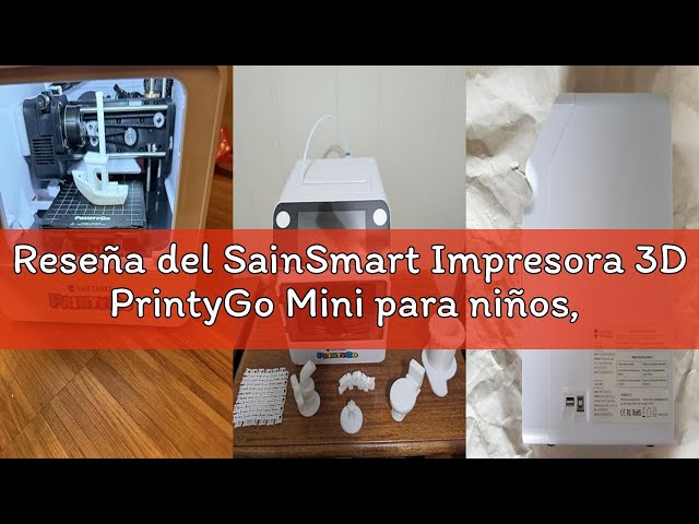 Vídeo relacionado con SainSmart Impresora 3D PrintyGo Mini para niños, 600 mm/s, autonivelación, Ideal para Principiantes, diseño Seguro para niños, Control por Wi-Fi/App, preensamblada para Aprendizaje Stem