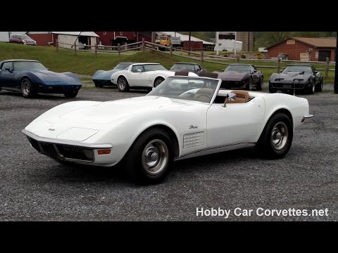 1971 White Corvette Stingray Convertible Video
