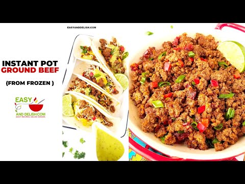 Instant Pot Ground Beef: with FROZEN beef!