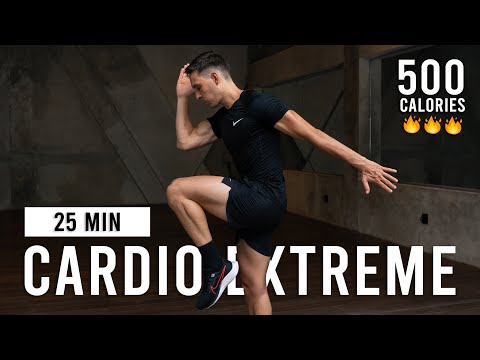 25 MIN CARDIO EXTREME | Full Body HIIT Workout For Fat Loss (At home, No Equipment)