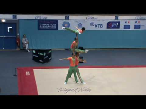 BUL - Men group Acro worlds Levallois 2014 qualifs Combined
