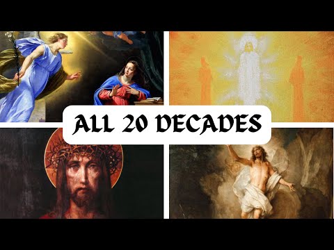 Fast Rosary - All 20 Mysteries with Sacred Art and Music - Catholic Prayers and Meditations