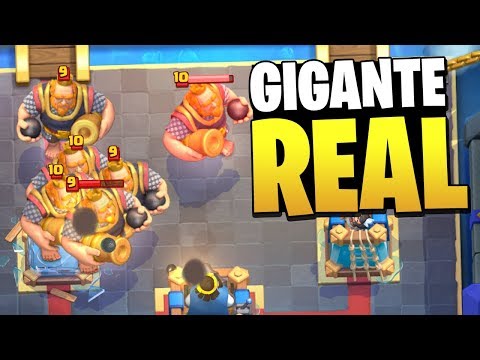 Contra-Ataque de GIGANTE REAL no Clash Royale