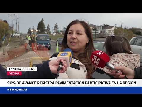 Pavimentación participativa alcanza 90% de avance en la Región de Magallanes