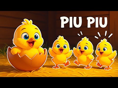 Puișorii veseli: Piu Piu Piu! 🐤🐤🐤 Cântecel vesel si distractiv pentru Copii de Grădiniță | Cip-Cirip