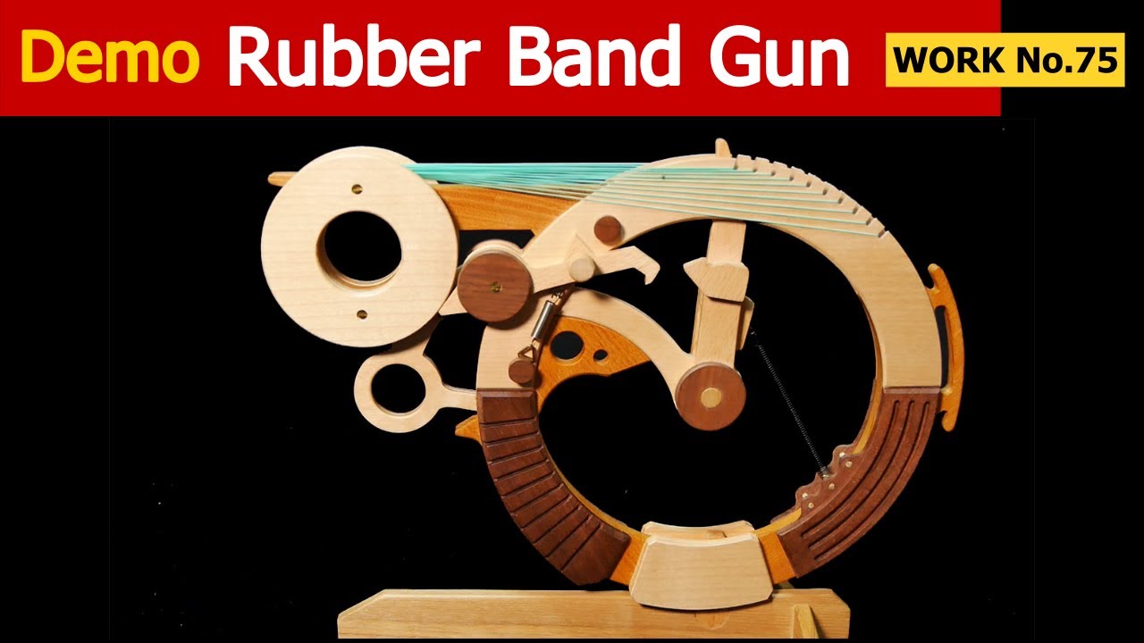 [No.75] Stick-Out-Release, 10 rounds Rubber Band Hand Gun /oggcraft.jp