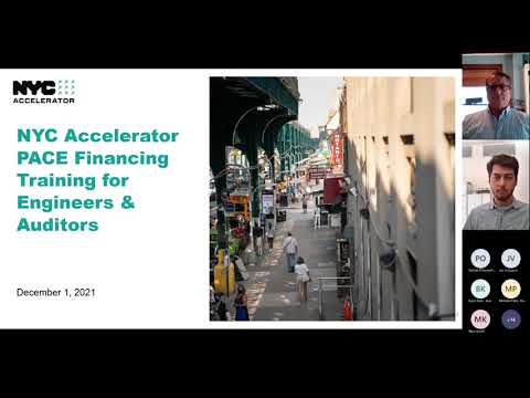 NYC Accelerator PACE Financing Training for Engineers & Auditors