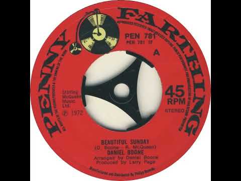 UK New Entry 1972 (74) Daniel Boone - Beautiful Sunday