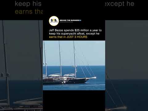 Jeff Bezos spends $25 million a year to keep his superyacht afloat, except he earns that in 3 HOURS