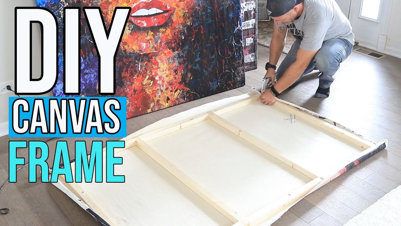 Watch video How to Make a Wood Frame and Stretch a Canvas Painting (DIY) Now How to Make a Wood Frame and Stretch a Canvas Painting (DIY)