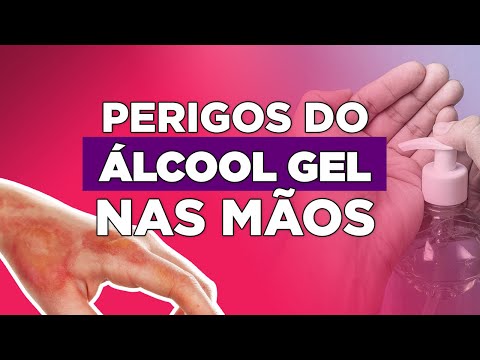 Perigos do álcool gel nas mãos