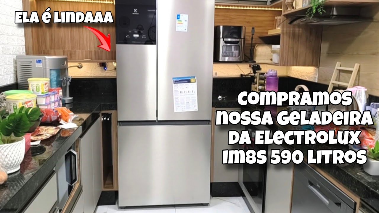 COMPRAMOS NOSSA GELADEIRA DA ELECTROLUX 590 LITROS IM8S | SERRAMOS O ARMÁRIO😥
