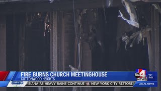Fire burns Church of Jesus Christ of Latter-day Saints meetinghouse