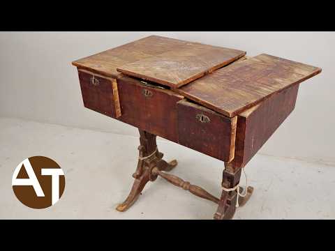 1820's ladies work table sympathetic restoration