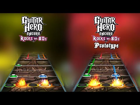 Guitar Hero 80's Prototype - "Electric Eye" Chart Comparison