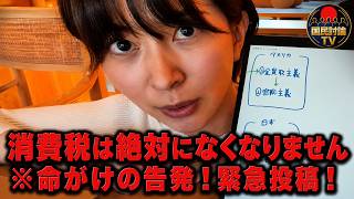 【さとうさおり】消費税が廃止にできない本当の理由完全暴露！#消費税 #政治 #自民党 #高市早苗 #税金 #日本 #アメリカ #マフィア #トヨタ #財務省 #国税局 #経団連
