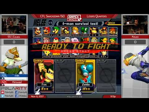 CFL Smackdown 150 Melee - SS | Colbol (Fox) vs Krudo (Sheik) - Losers Quarters