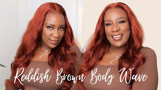 Pretty Hot 🔥 Reddish Brown Body Wave Wig in 26 inches ft Ashimary Hair