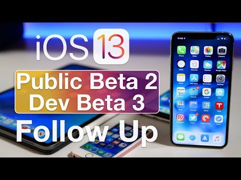 iOS 13 Public Beta 2 and Dev Beta 3 (Re-release) - Follow Up