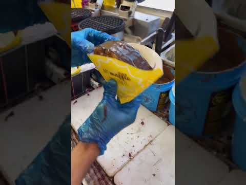 Dark Belgian Chocolate Waffle @ The Belgian Waffle Co | #Shorts