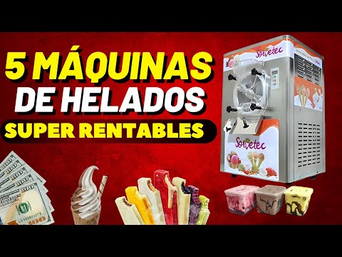 5 MÁQUINAS DE HELADOS para Empezar tu Negocio 🍦💰