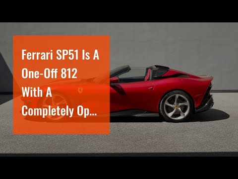 Ferrari SP51 Is A One-Off 812 With A Completely Open Top