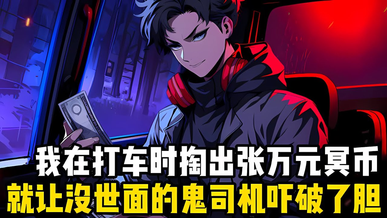 我隻是在打車時掏齣瞭一張萬元冥幣，就讓鬼司機嚇破瞭膽，隻因如此大額的冥幣他根本找不開，而他又不能多收取乘客費用#漫画 #小说 #玄幻