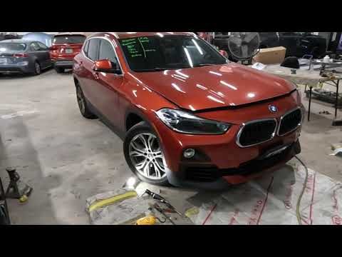 2019 BMW X2 how to take the front bumper and headlamp from off the vehicle
