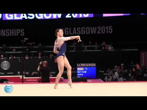Ksenia Afanasyeva- Floor 2015 World Championships -Qual