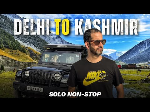 Delhi to Srinagar Non-Stop Solo Drive | Winter Journey to Kashmir