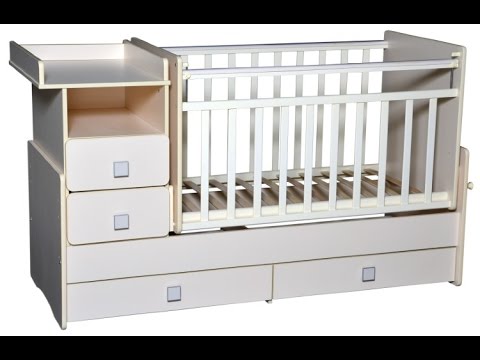 Сборка детской кроватки-трансформер Антел 'Ульяна-4'