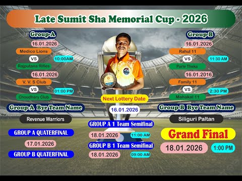 LATE SUMIT SHA MEMORIAL CUP 2026 | FINAL DAY | SEMI FINAL AND FINAL #live