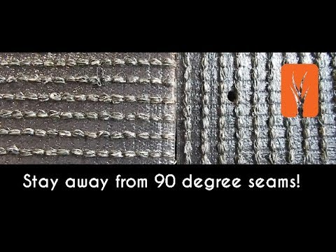 Stay away from 90 degree seams when installing Artificial Grass