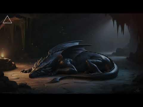 sleeping dragon in cave - Ethereal Fantasy Ambient - Calm Meditative Ambient Music #relaxingmusic
