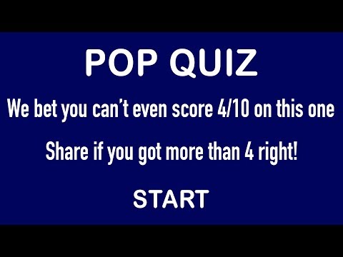 Can you answer more than 5 correctly in this pop music quiz?