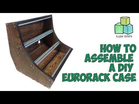 6U / 126hp Eurorack case EVA • Rails + Threaded Strips / Walnut / Unpowered image 2