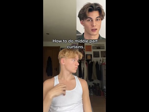 Hair tutorial 1: how to do middle part curtains (see full tutorial for added details)