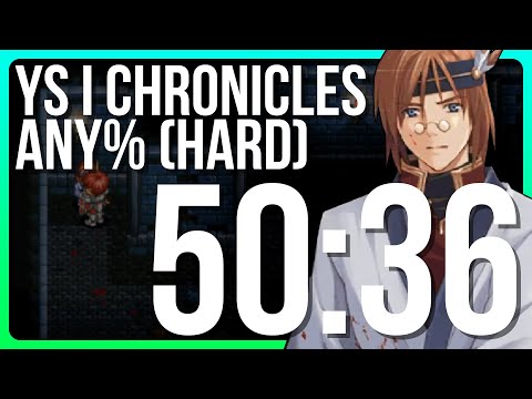 Ys I Chronicles - Any% (Hard) Speedrun in 50:36 (Former World Record)