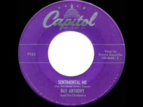 1950 HITS ARCHIVE: Sentimental Me - Ray Anthony (Ronnie Deauville, vocal)