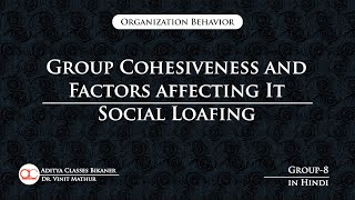 Group-8: Group Cohesiveness | Organization Behavior(in Hindi)