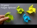 Paper Blow Spinning | How To Make A Paper Fidget Spinner || Cómo hacer un fidget spinner de papel