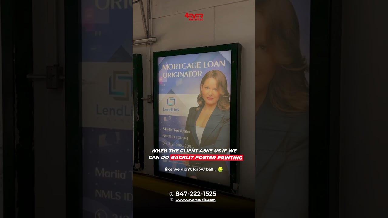 Backlit Poster Printing in Mundelein, IL – We Know Design, We Know Ball