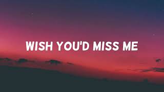 Download lagu CHASE WRIGHT - Wish You'd Miss Me (Lyrics ) mp3